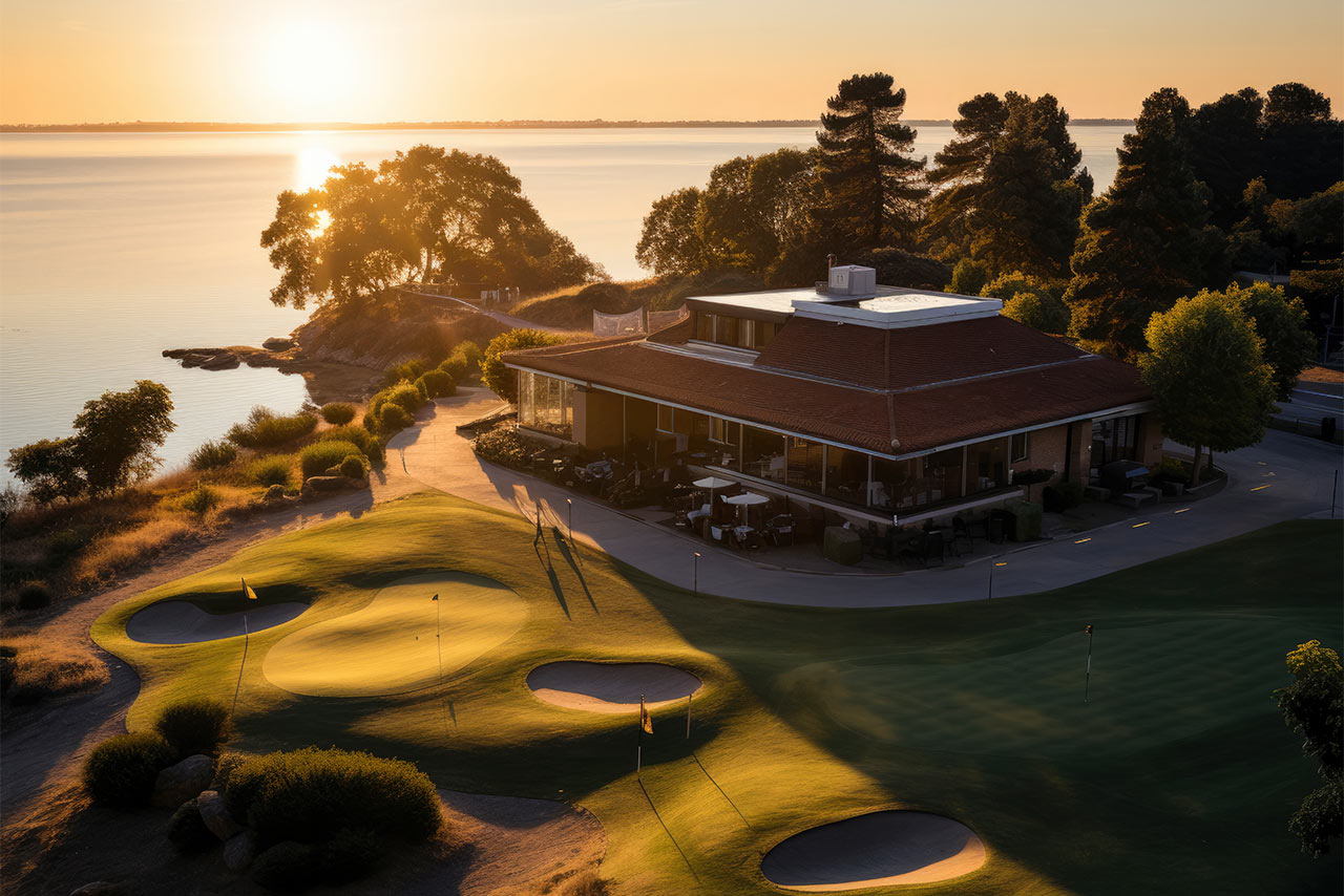 Emirates hills dubai premier community aerial.